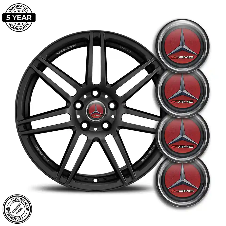 Mercedes AMG Emblem Wheel Center Caps Luxury Edition