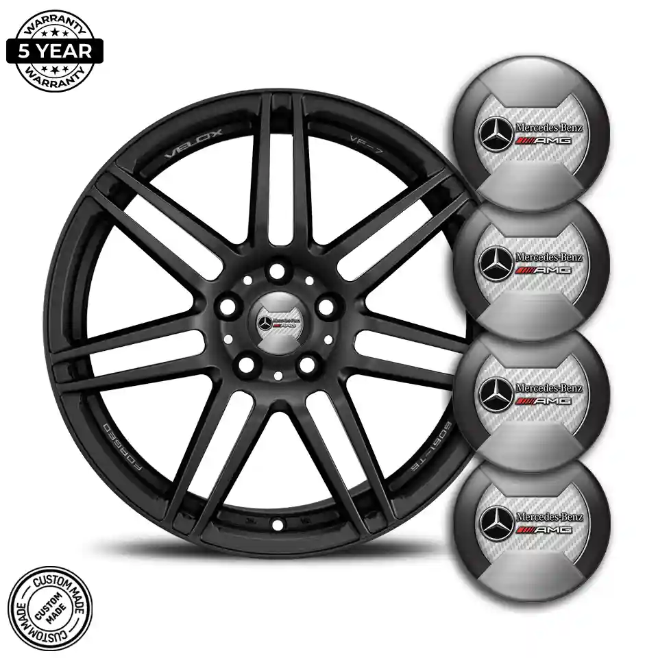 Mercedes AMG Emblem Wheel Center Caps Premium Resin