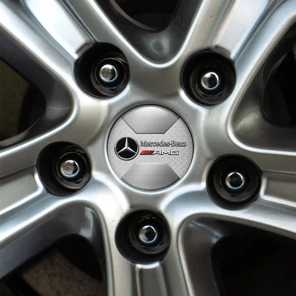 Mercedes AMG Logo Silicone Badge Interior Design