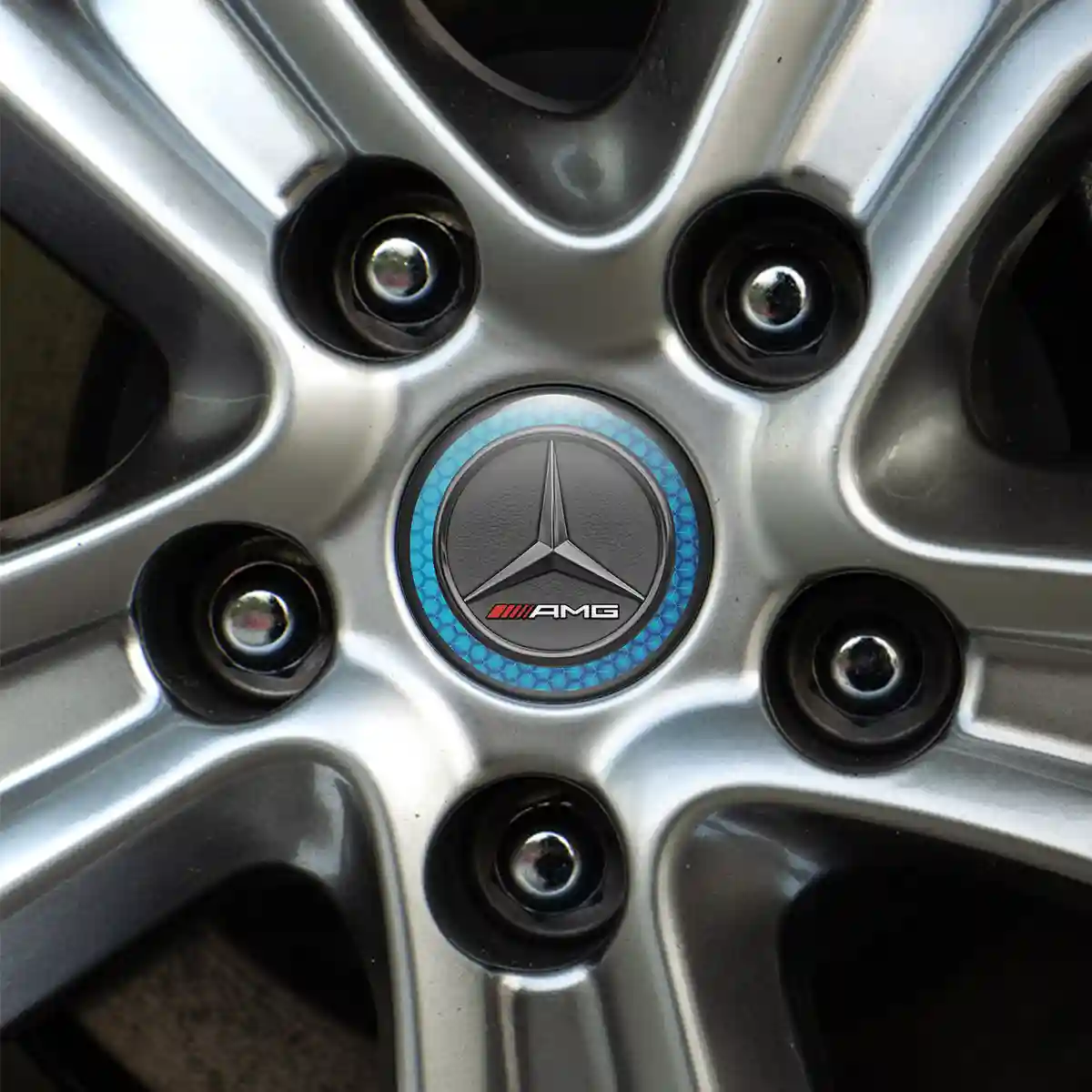 Mercedes AMG Logo Silicone Badge Premium Quality
