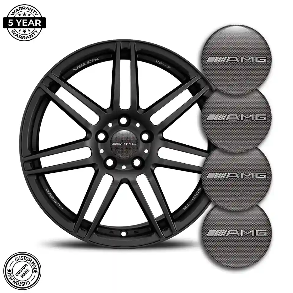 Mercedes AMG Logo Silicone Badge Self-Adhesive Interior Design