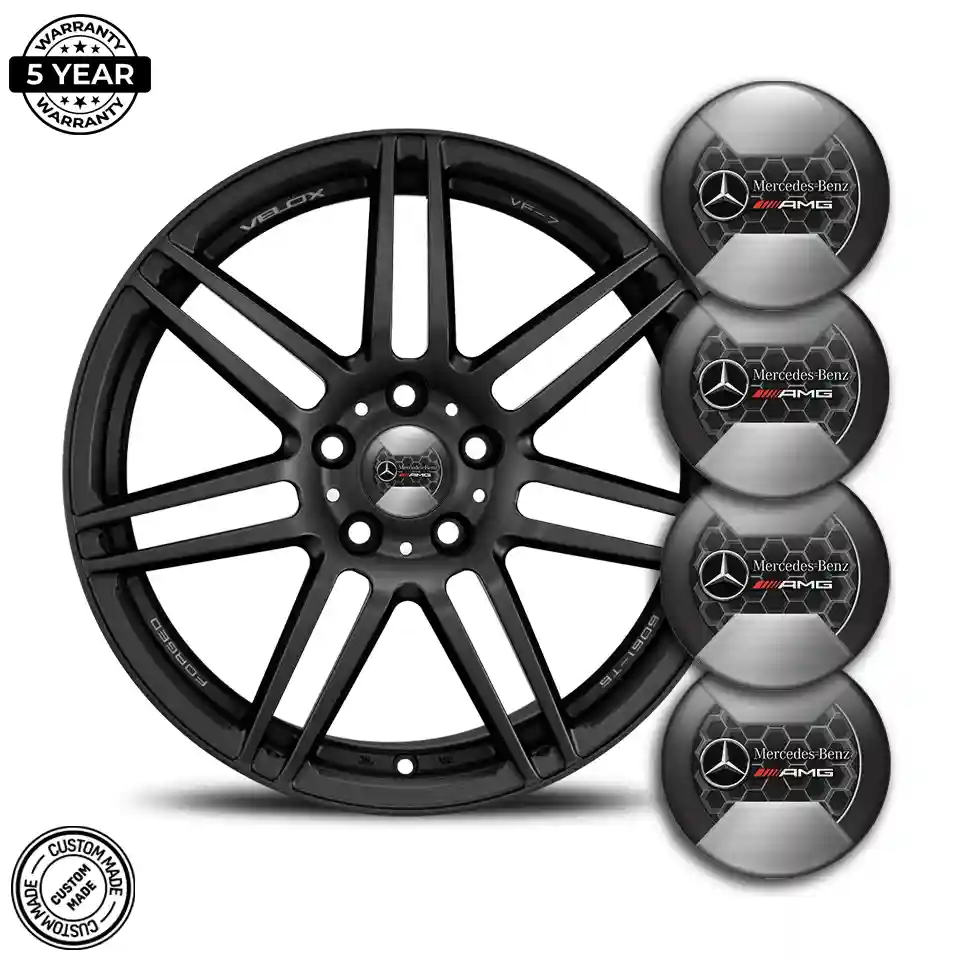 Mercedes AMG Logo Silicone Badge Self-Adhesive Limited Edition