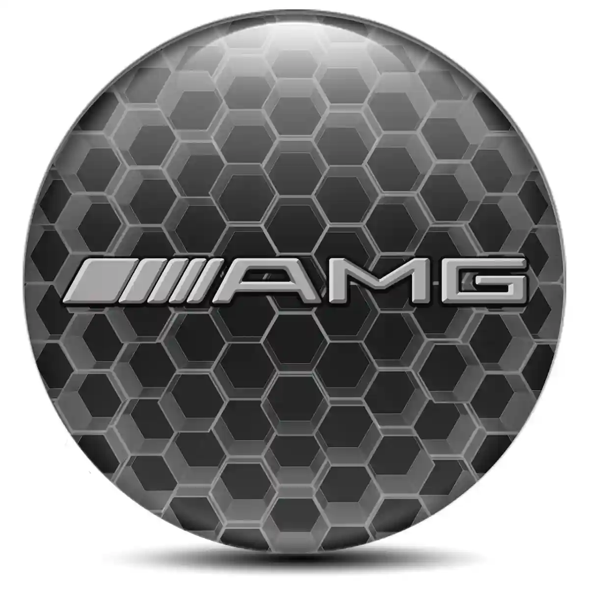 Mercedes AMG Logo Silicone Badge Self-Adhesive Luxury Edition
