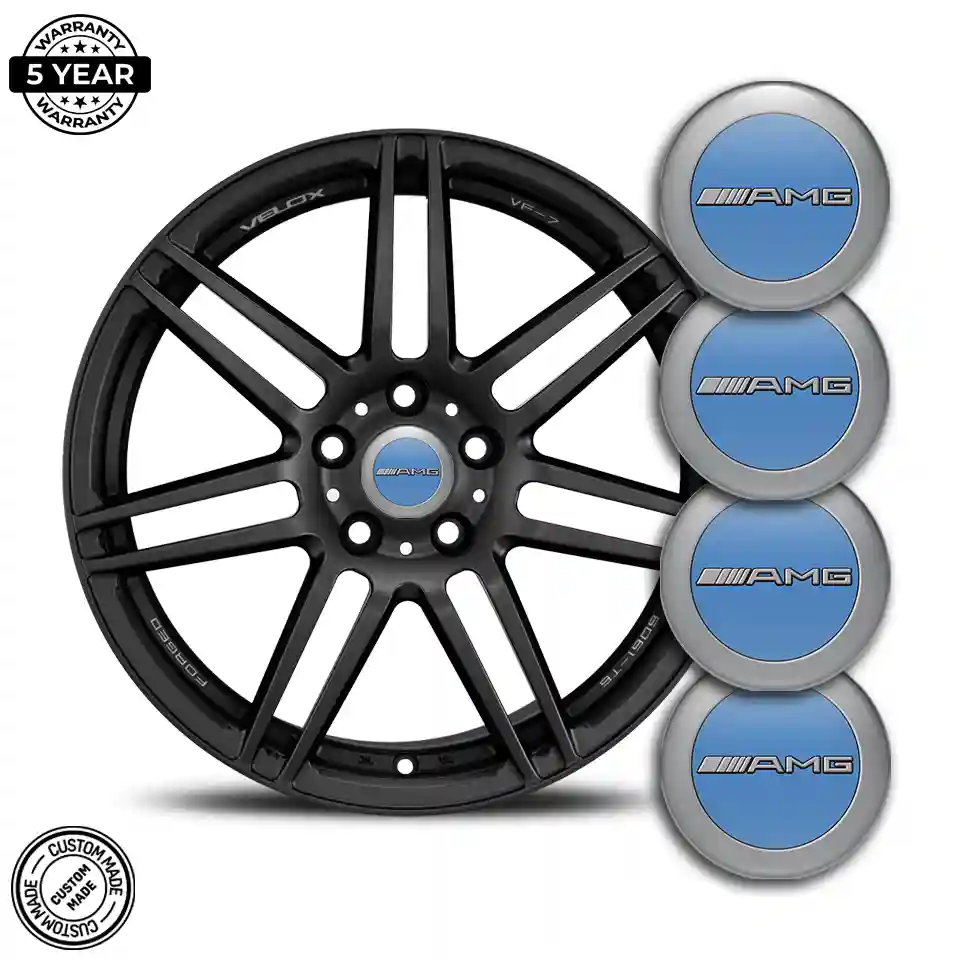 Mercedes AMG Logo Silicone Badge Self-Adhesive Stylish Design