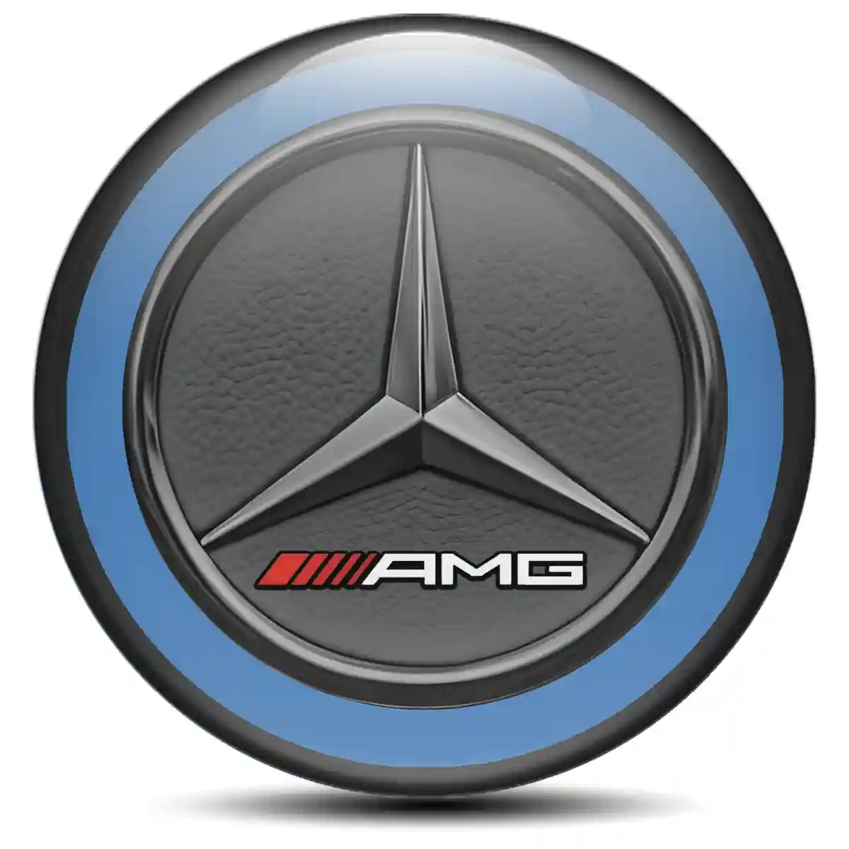Mercedes AMG Logo Silicone Badge Self-Adhesive Tuning Car