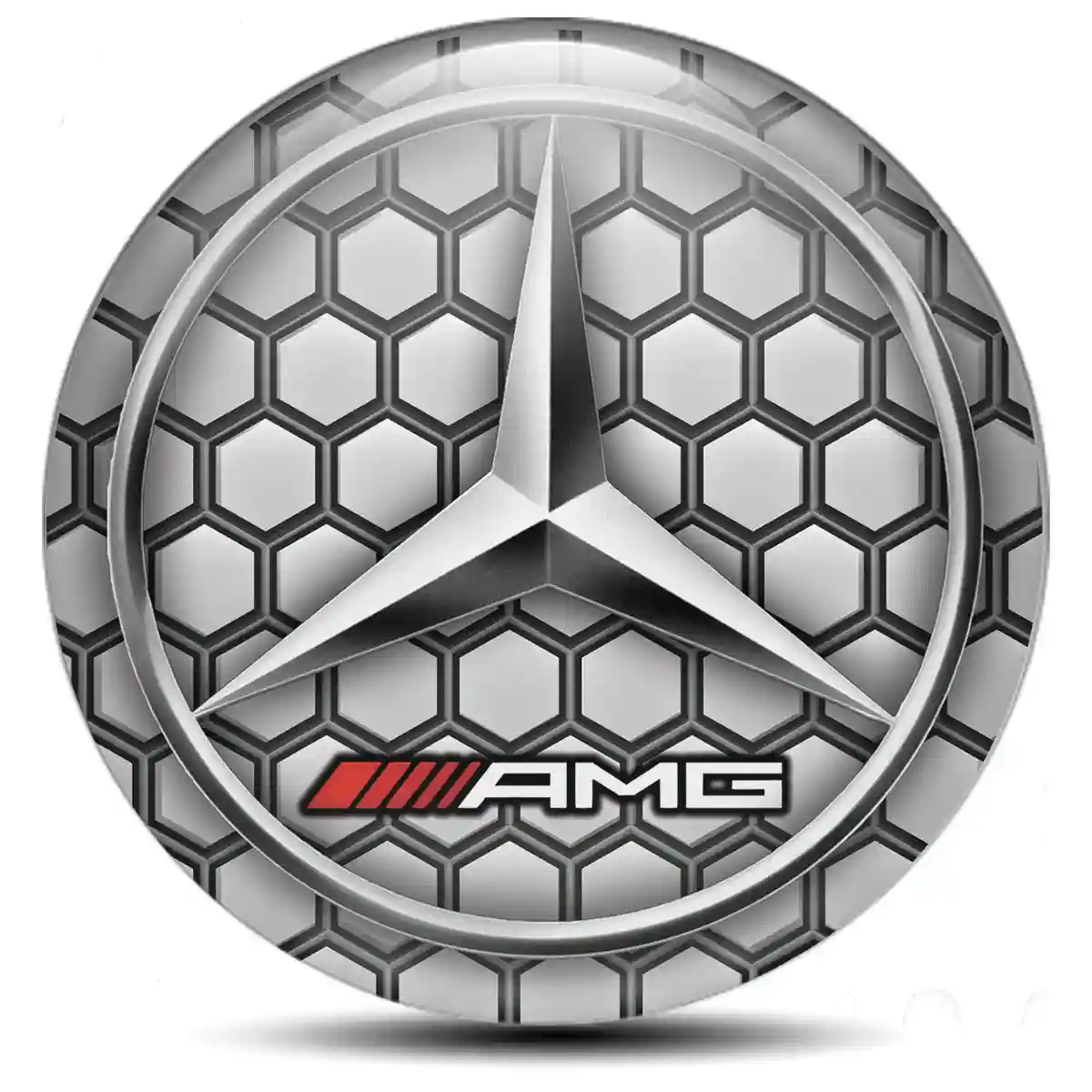 Mercedes AMG Logo Silicone Badge Stylish Design