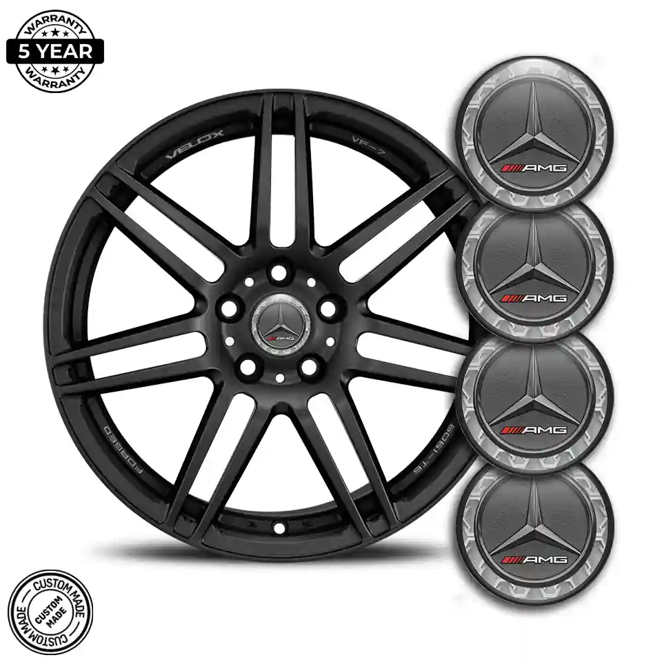 Mercedes AMG Logo Silicone Emblem Premium Resin