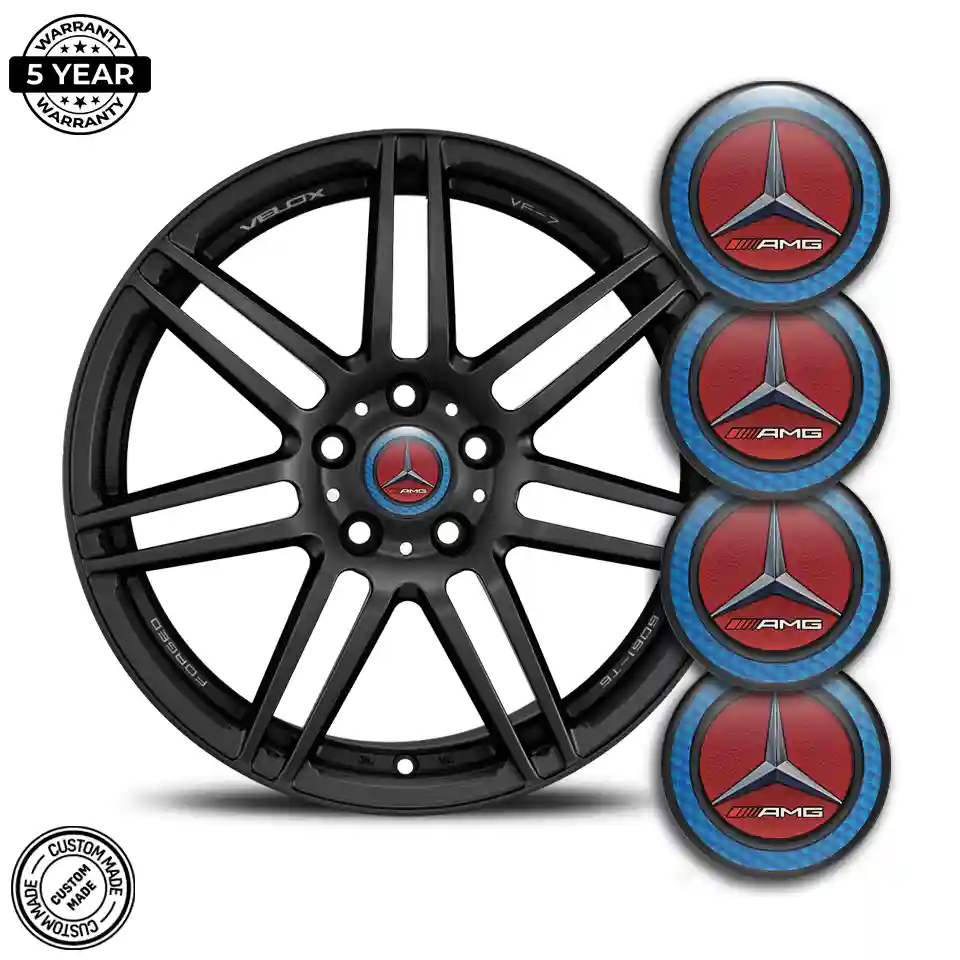 Mercedes AMG Logo Silicone Emblem Self-Adhesive High Quality