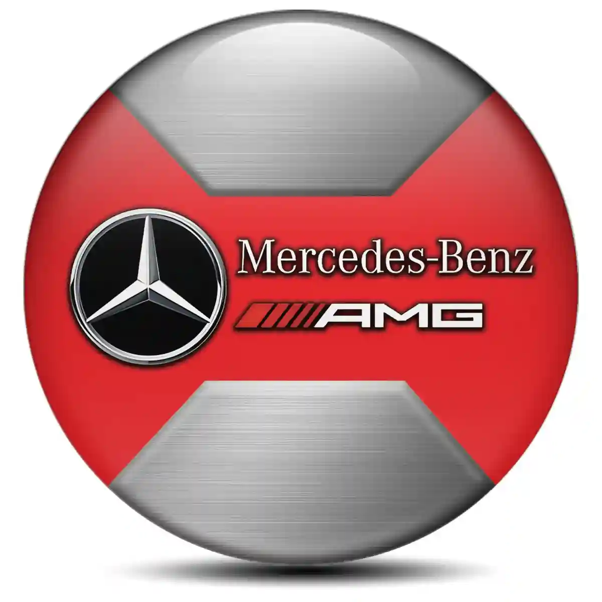 Mercedes AMG Logo Silicone Emblem Self-Adhesive Interior Design