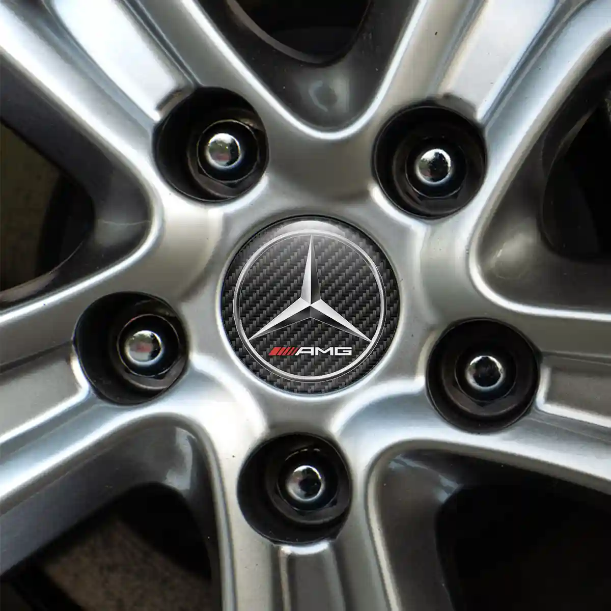 Mercedes AMG Logo Silicone Emblem Self-Adhesive Limited Edition