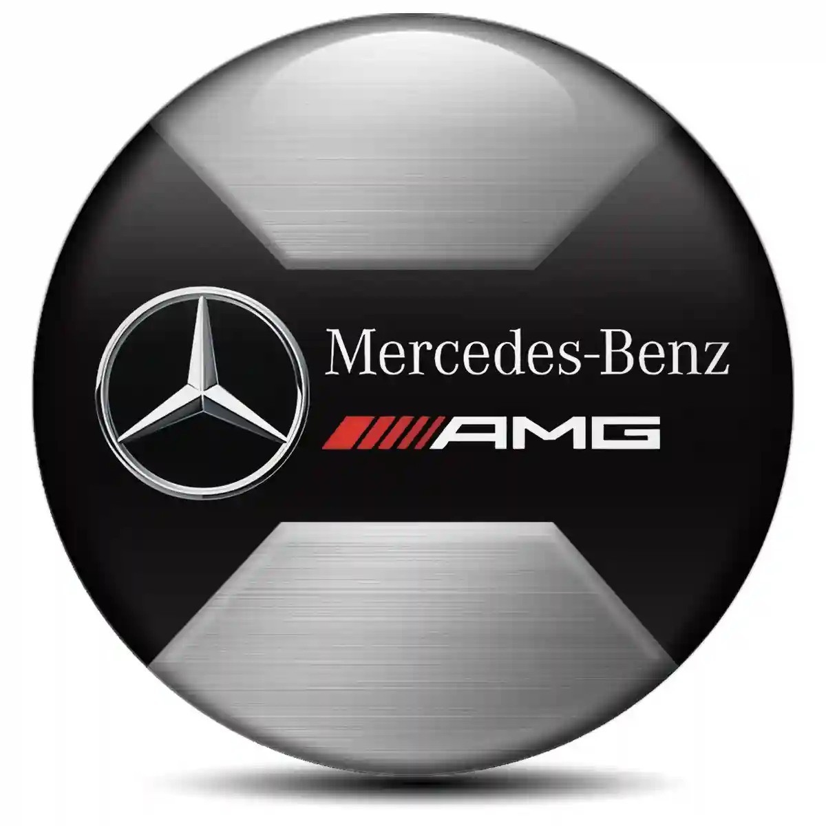 Mercedes AMG Logo Silicone Emblem Self-Adhesive Luxury Edition