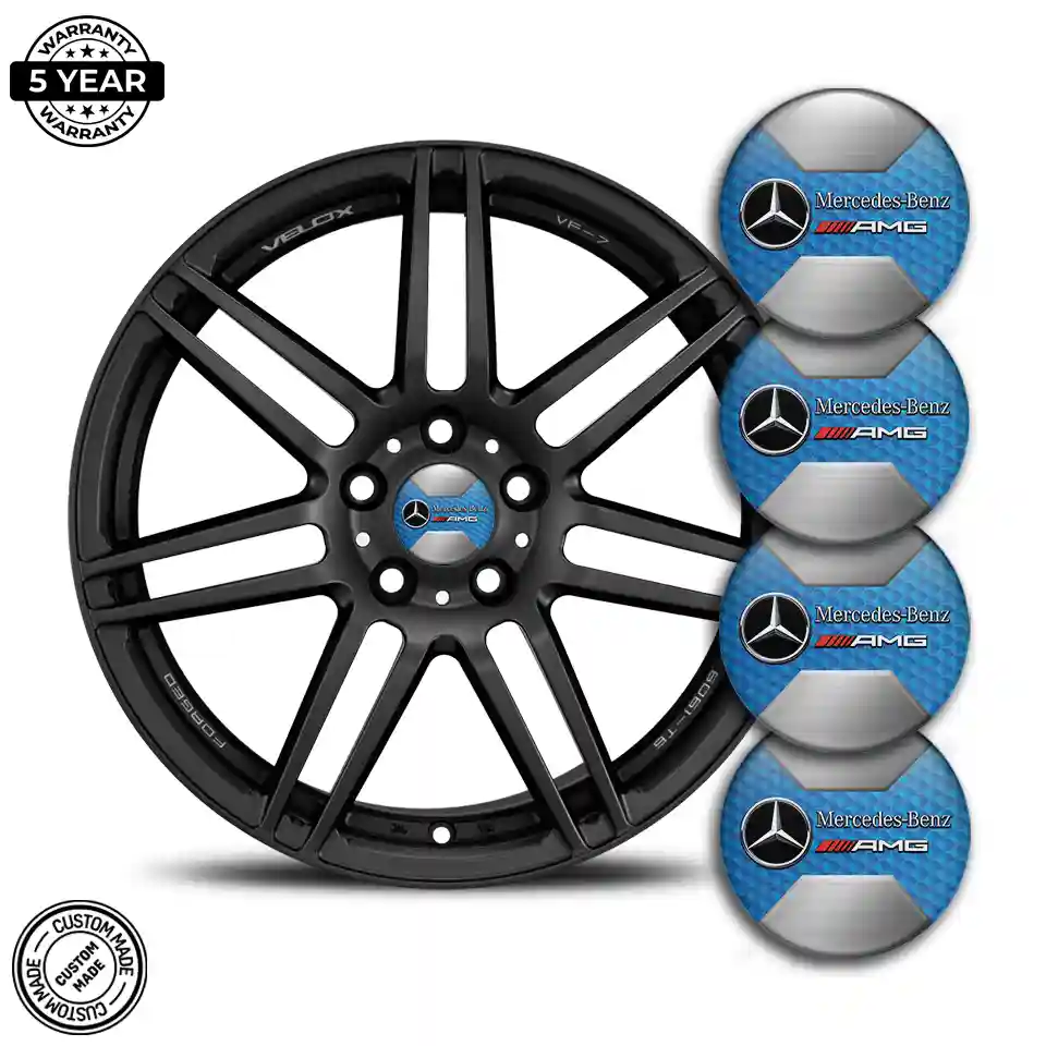 Mercedes AMG Logo Silicone Emblem Self-Adhesive Premium Edition