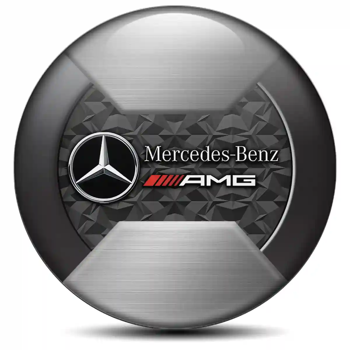 Mercedes AMG Logo Silicone Emblem Self-Adhesive Stylish Design
