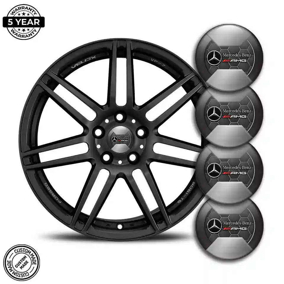 Mercedes AMG Logo Silicone Emblem Stylish Design