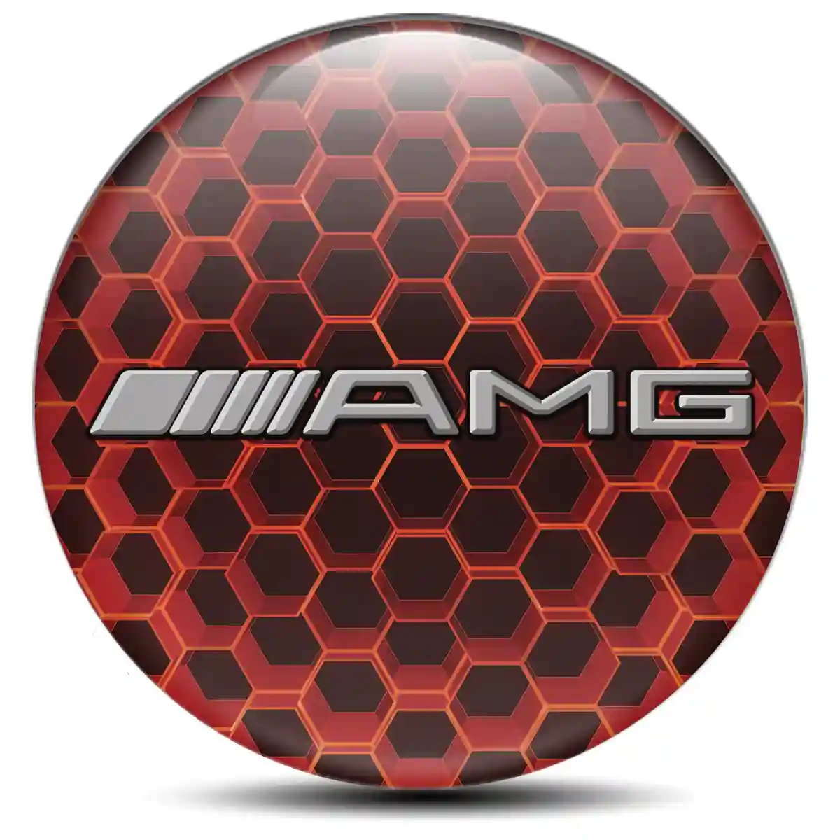Mercedes AMG Logo Silicone Sticker Exterior Design
