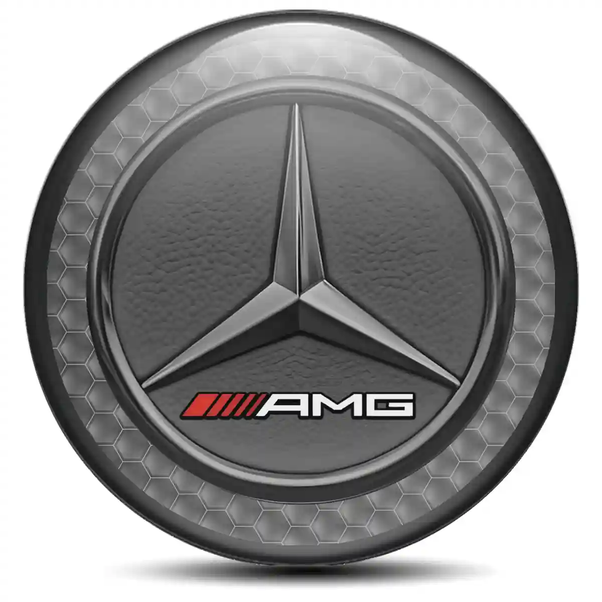 Mercedes AMG Logo Silicone Sticker High Quality