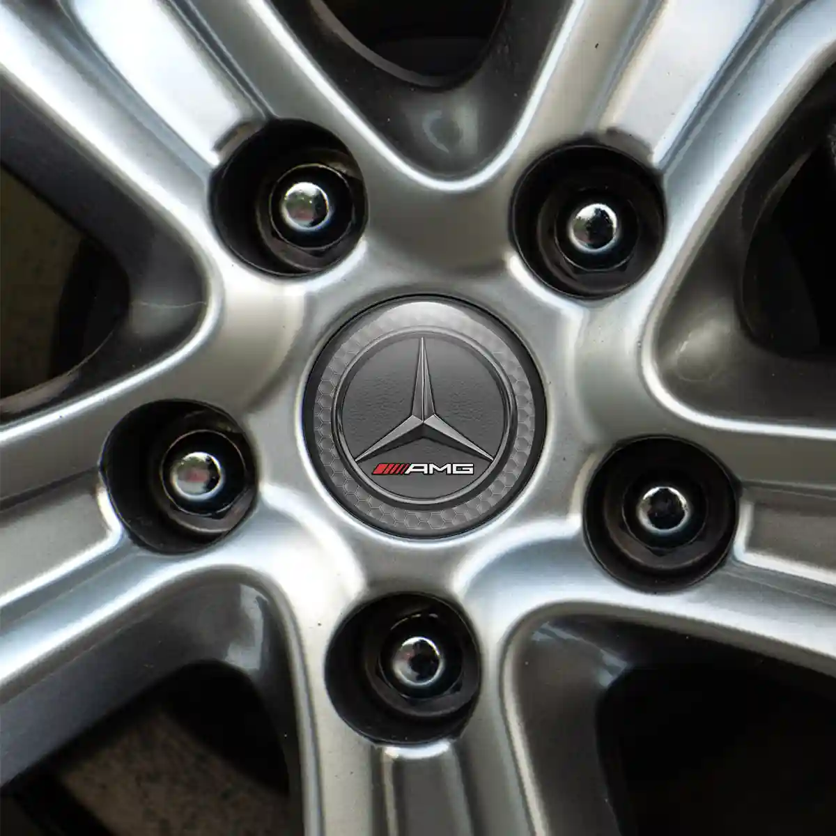 Mercedes AMG Logo Silicone Sticker High Quality