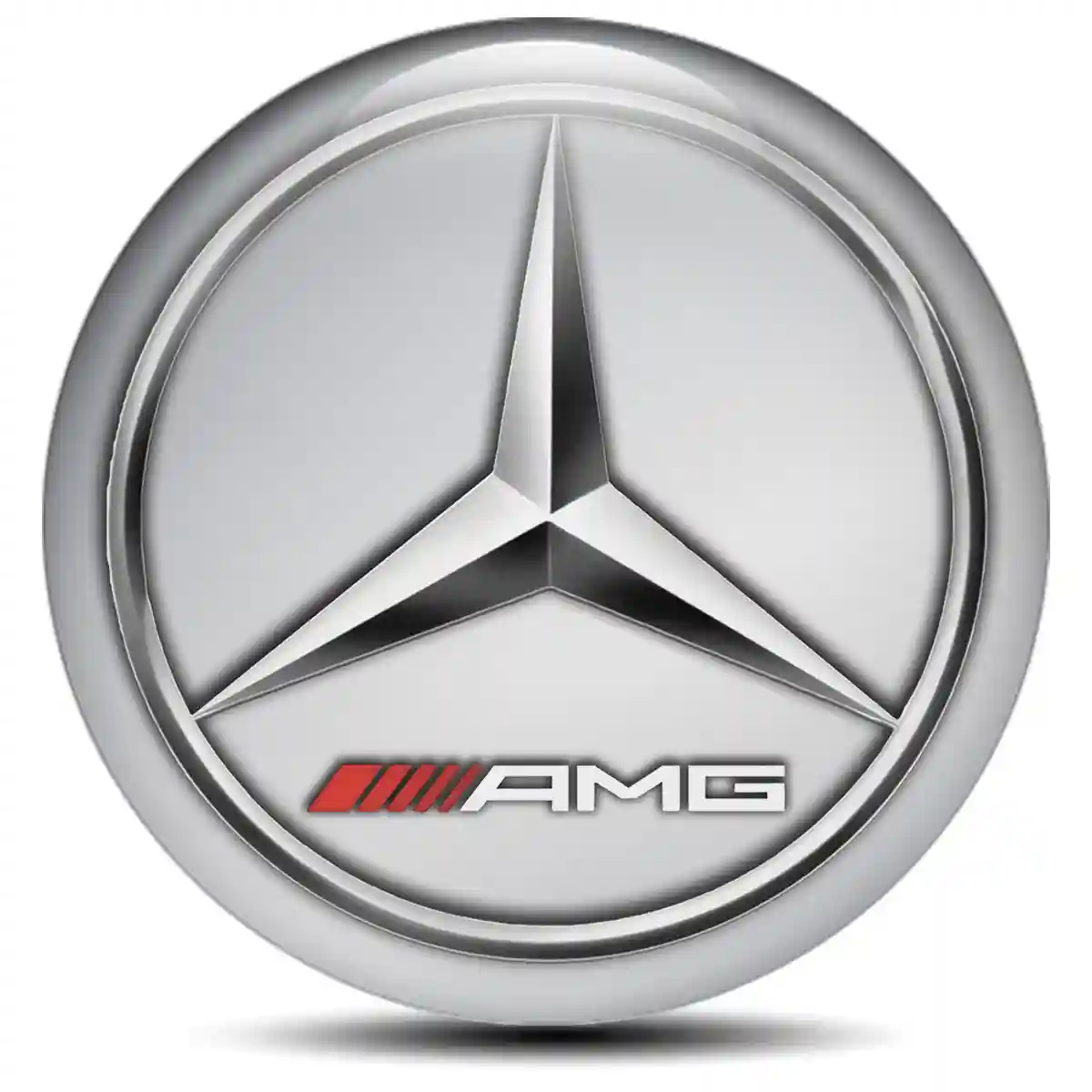 Mercedes AMG Logo Silicone Sticker Self-Adhesive High Quality