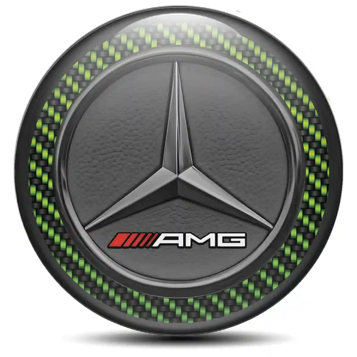 Mercedes AMG Logo Silicone Sticker Self-Adhesive Luxury Edition