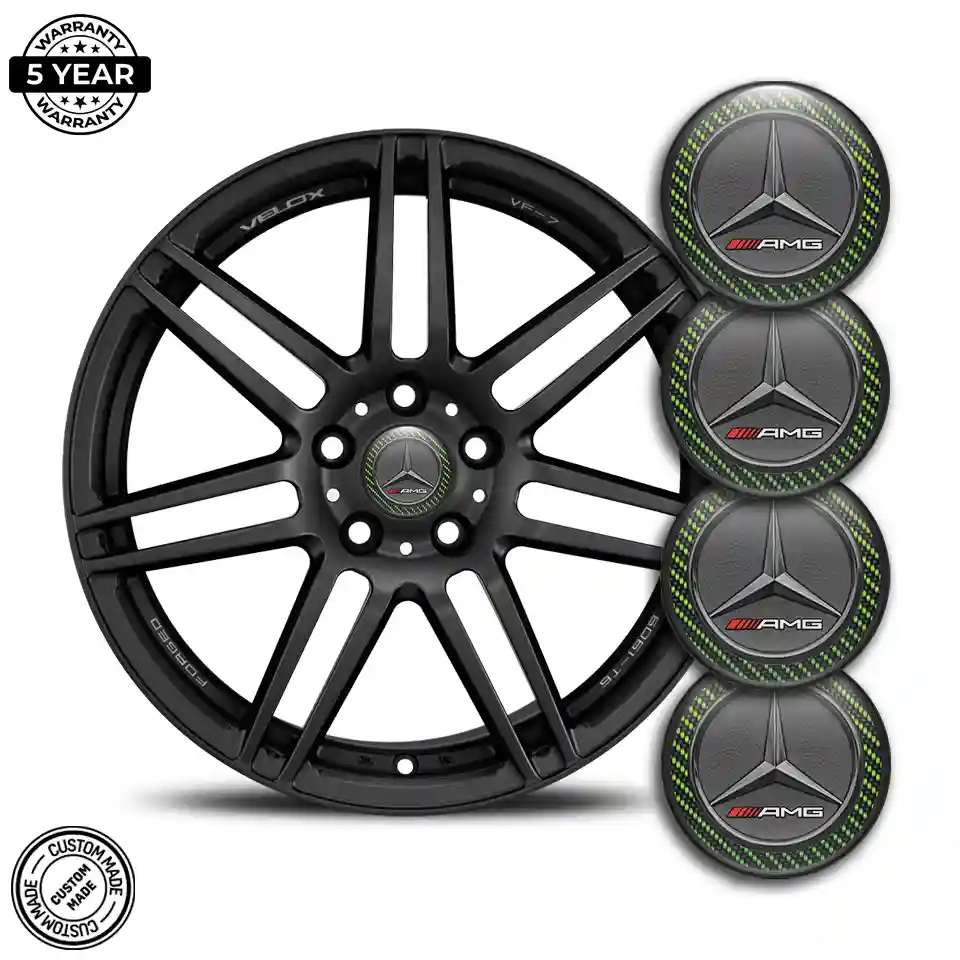 Mercedes AMG Logo Silicone Sticker Self-Adhesive Luxury Edition