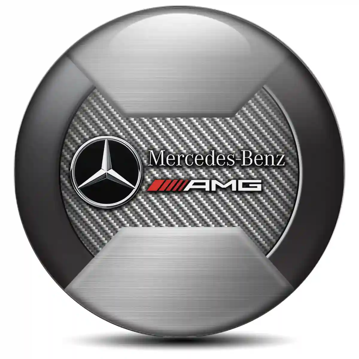 Mercedes AMG Logo Silicone Sticker Self-Adhesive Stylish Design
