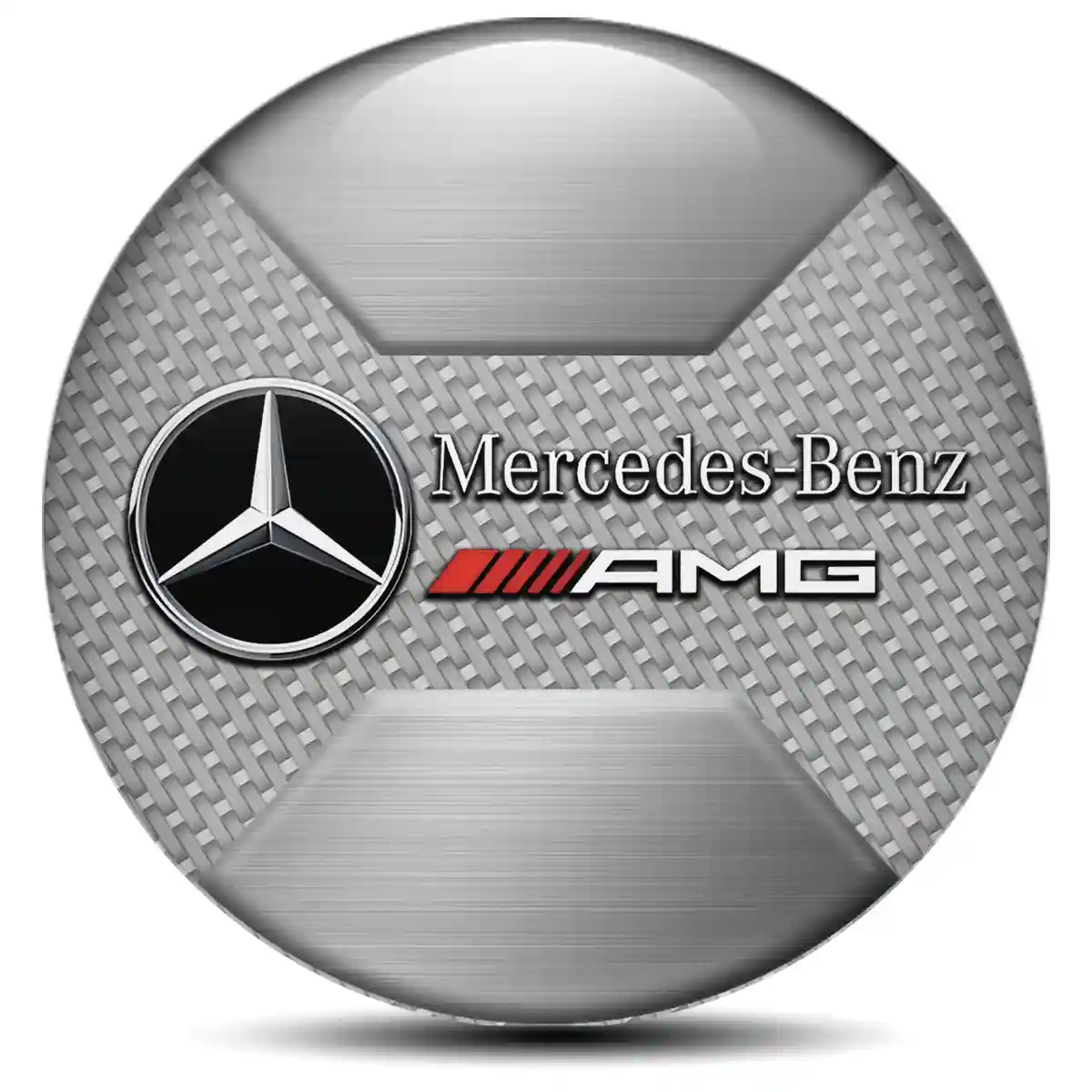 Mercedes AMG Logo Silicone Sticker Self-Adhesive Tuning Car