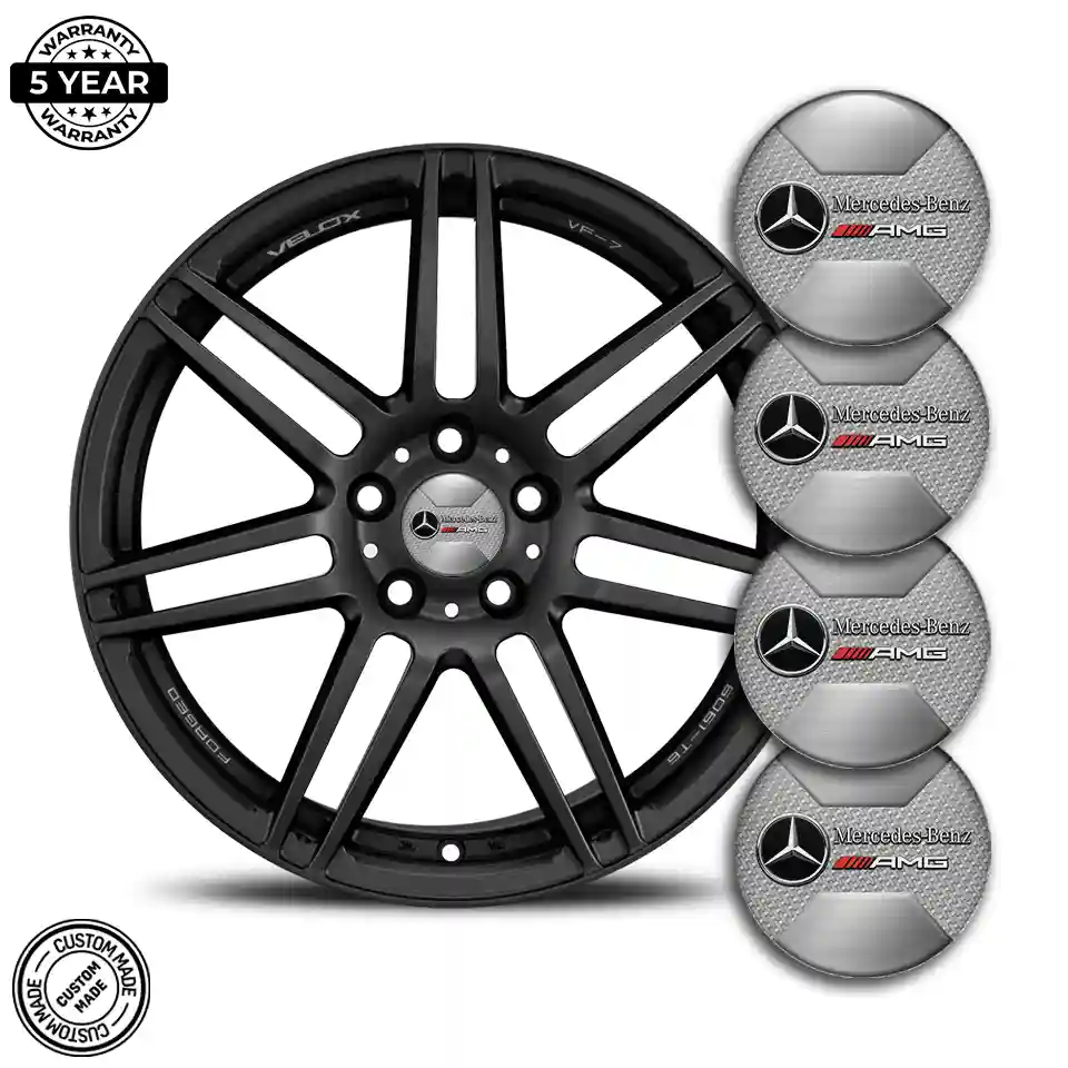 Mercedes AMG Logo Silicone Sticker Self-Adhesive Tuning Car