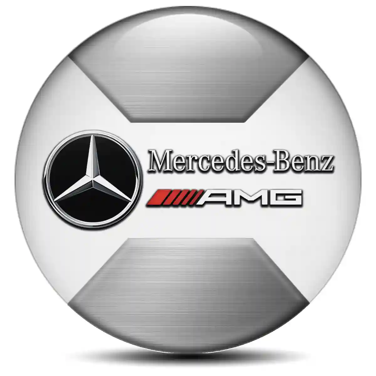 Mercedes AMG Logo Silicone Sticker Stylish Design
