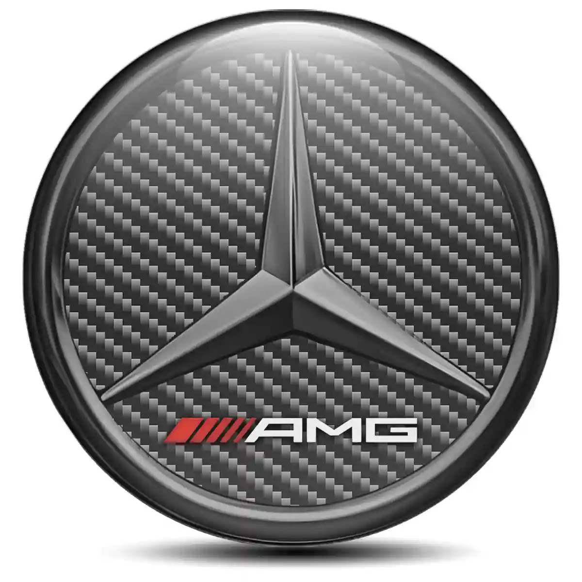 Mercedes AMG Logo Silicone Sticker Tuning Car