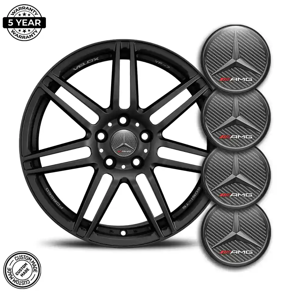 Mercedes AMG Logo Silicone Sticker Tuning Car