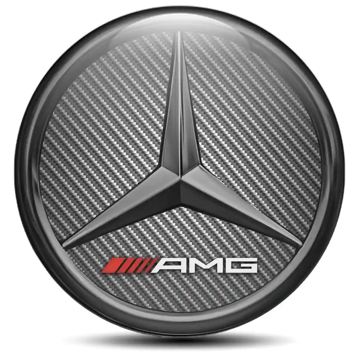Mercedes AMG Logo Sticker Interior Design