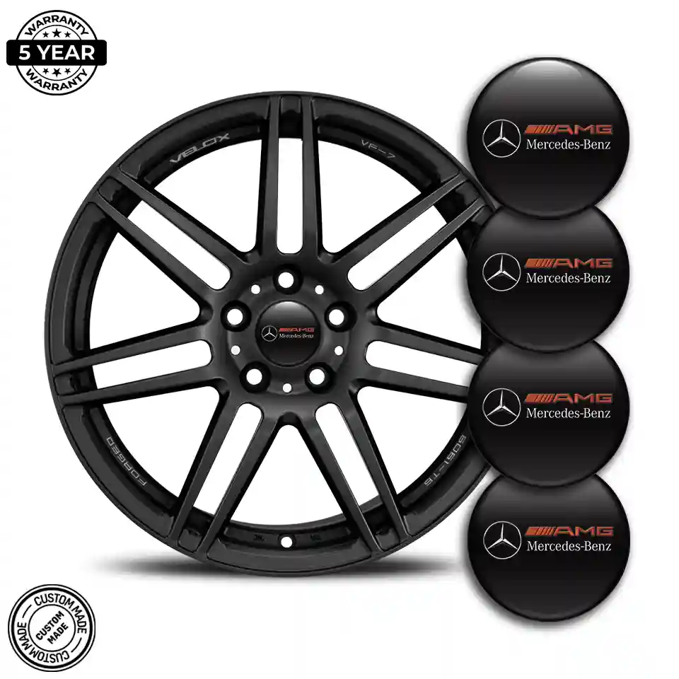 Mercedes AMG Logo Sticker Tuning Car