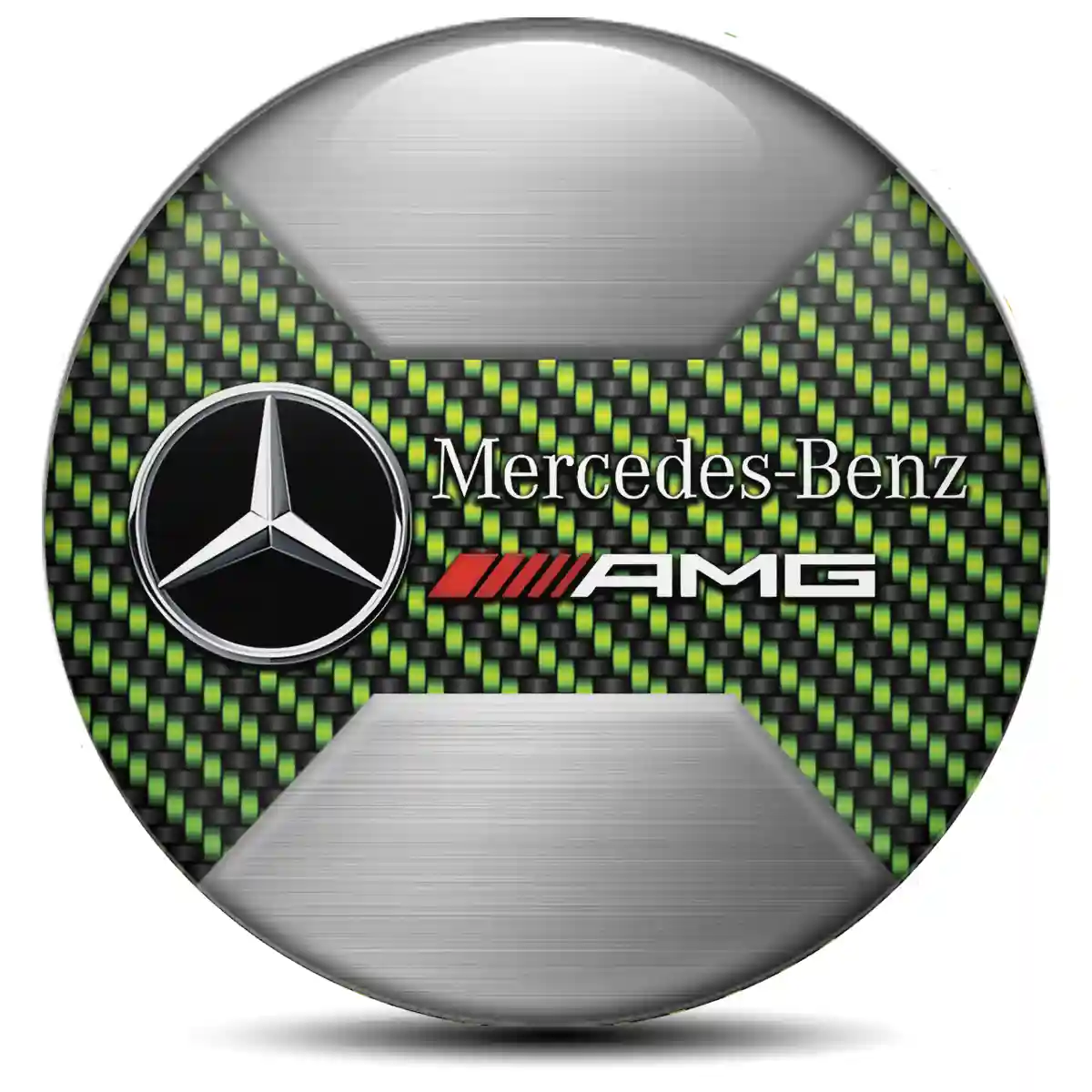 Mercedes AMG Silicone Emblem Self-Adhesive Branded Edition