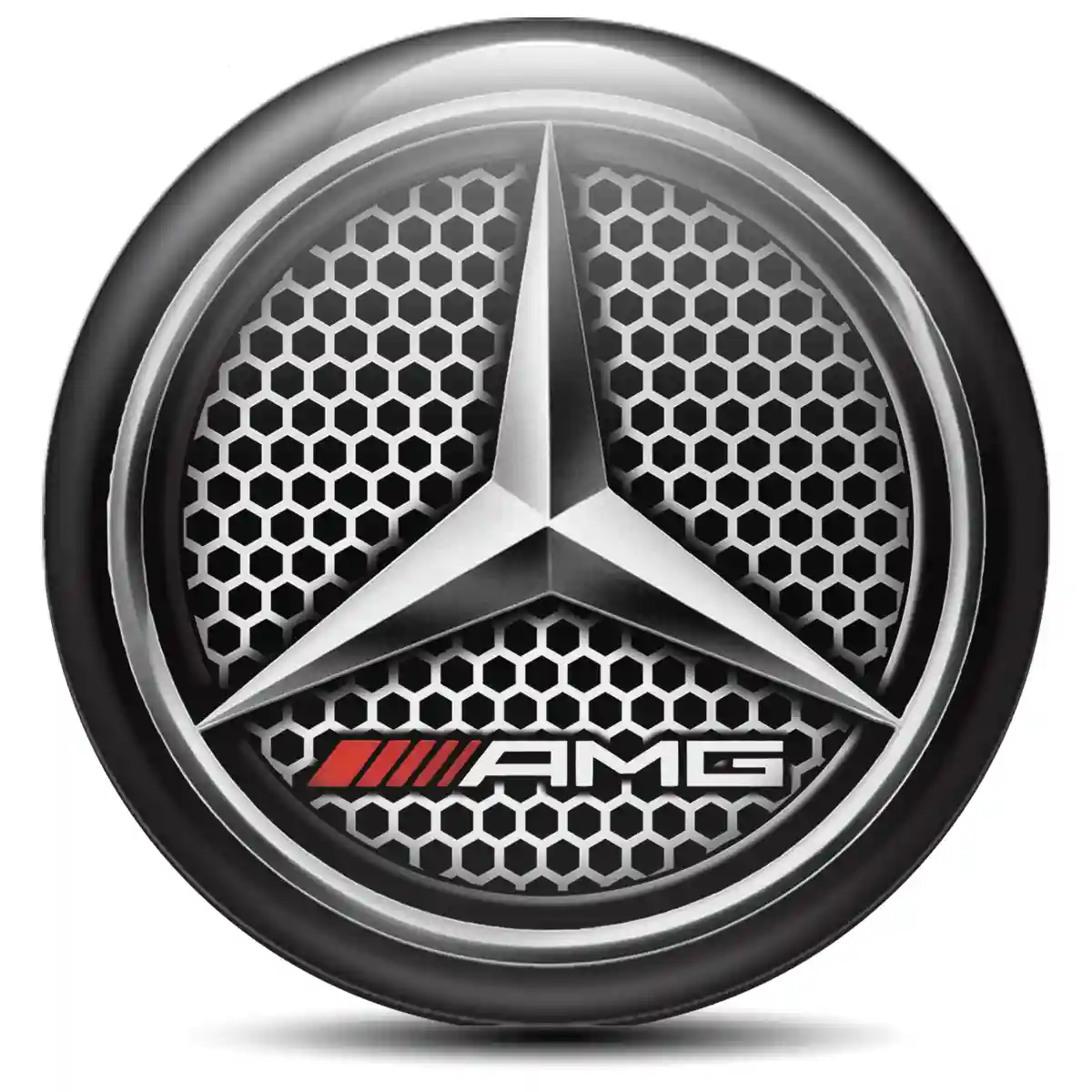 Mercedes AMG Silicone Emblem Self-Adhesive Exterior Design