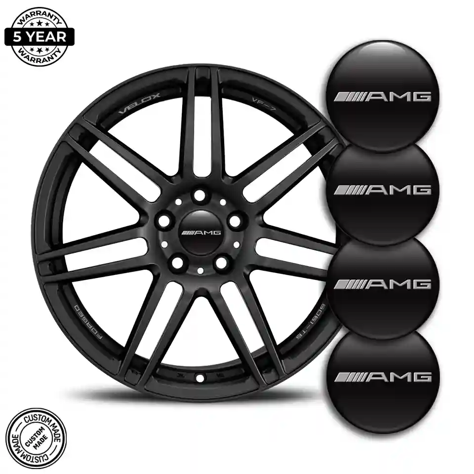 Mercedes AMG Silicone Emblem Self-Adhesive Premium Resin
