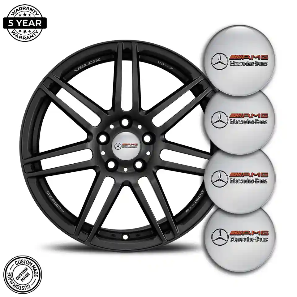 Mercedes AMG Silicone Sticker Premium Quality