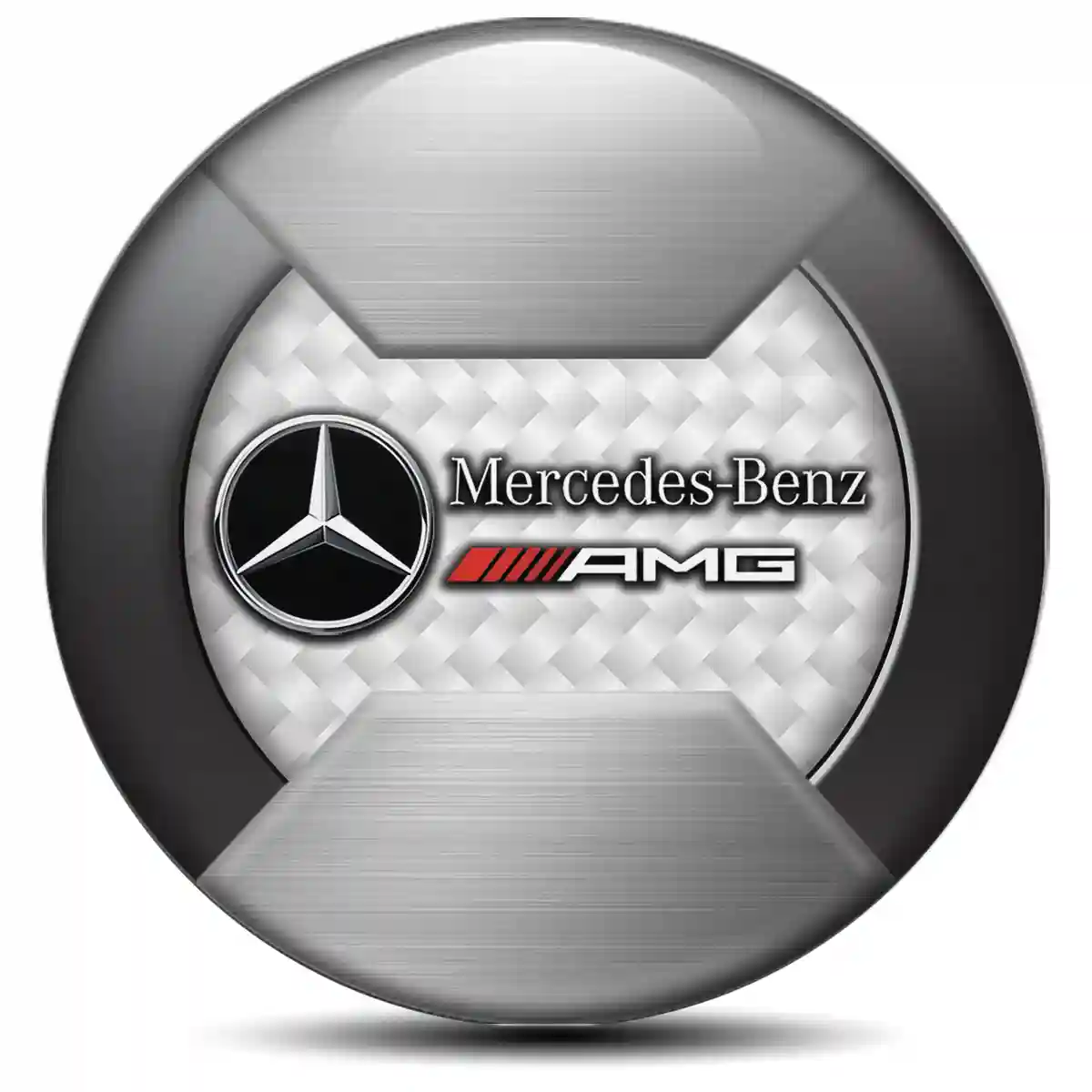 Mercedes AMG Silicone Sticker Self-Adhesive Premium Edition