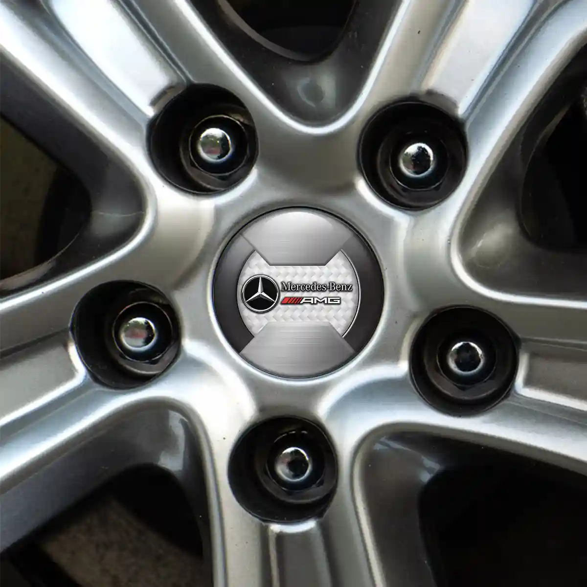 Mercedes AMG Silicone Sticker Self-Adhesive Premium Edition