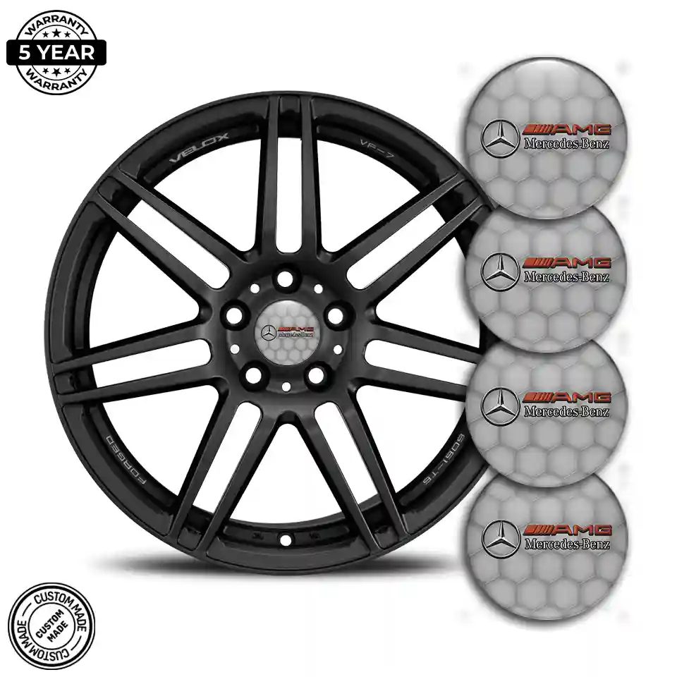 Mercedes AMG Silicone Sticker Self-Adhesive Premium Quality