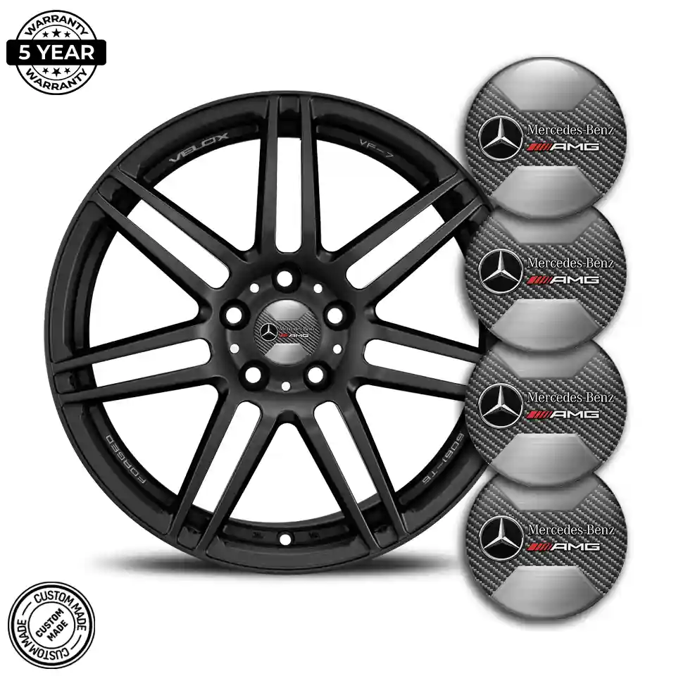 Mercedes AMG Silicone Sticker Self-Adhesive Premium Resin