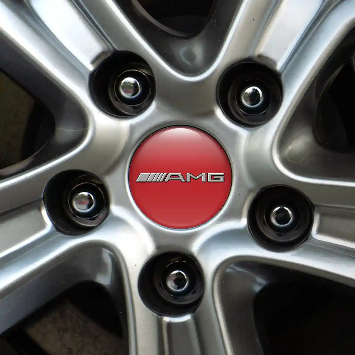 Mercedes AMG Silicone Sticker Self-Adhesive Stylish Design