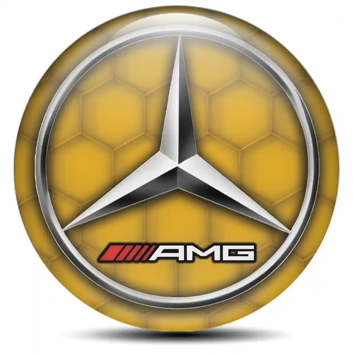 Mercedes AMG Sticker Epoxy 3D Gel Stylish Design