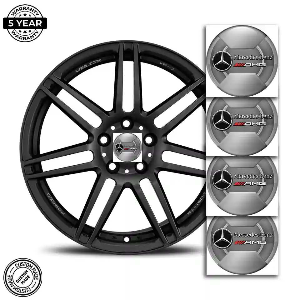 Mercedes AMG Wheel Emblem Self-Adhesive Branded Edition