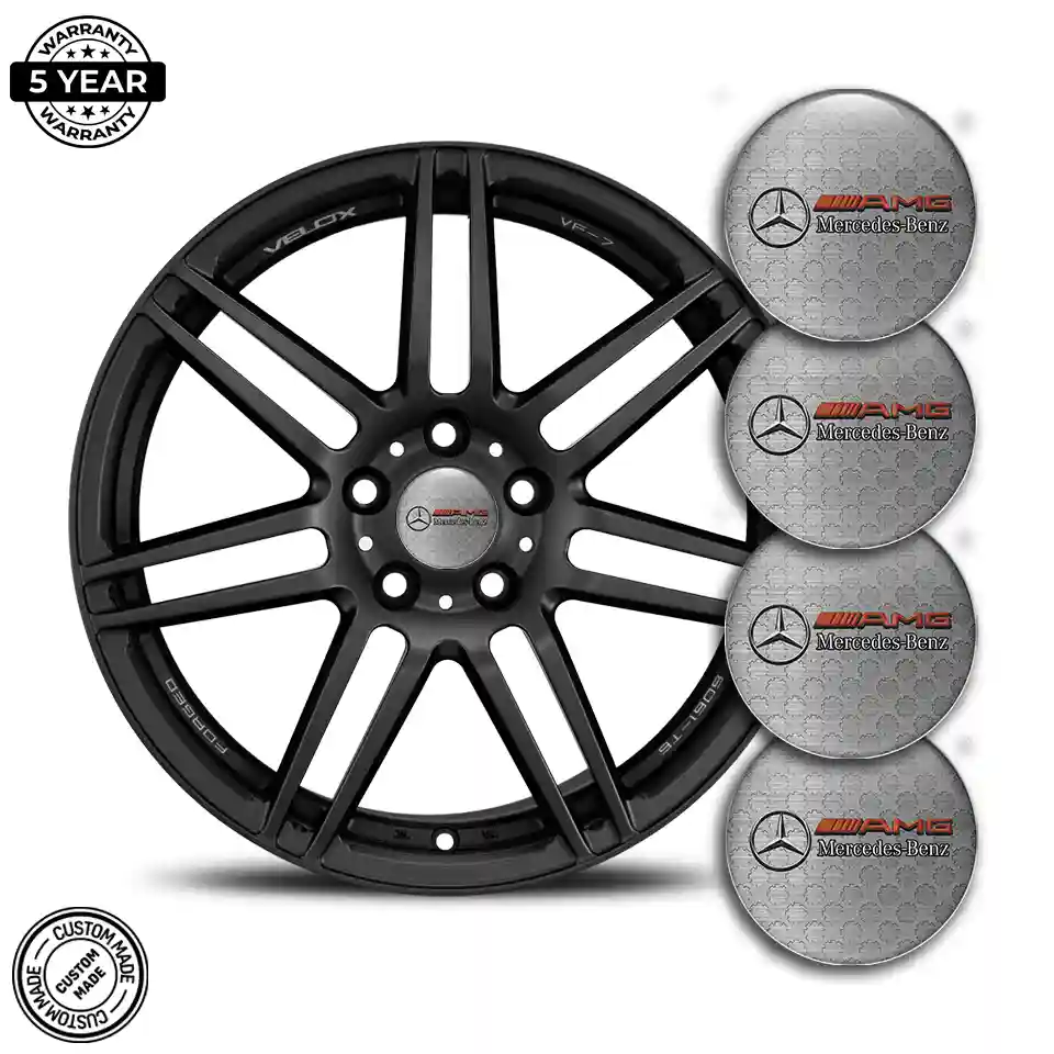 Mercedes AMG Wheel Emblem Self-Adhesive Exterior Design