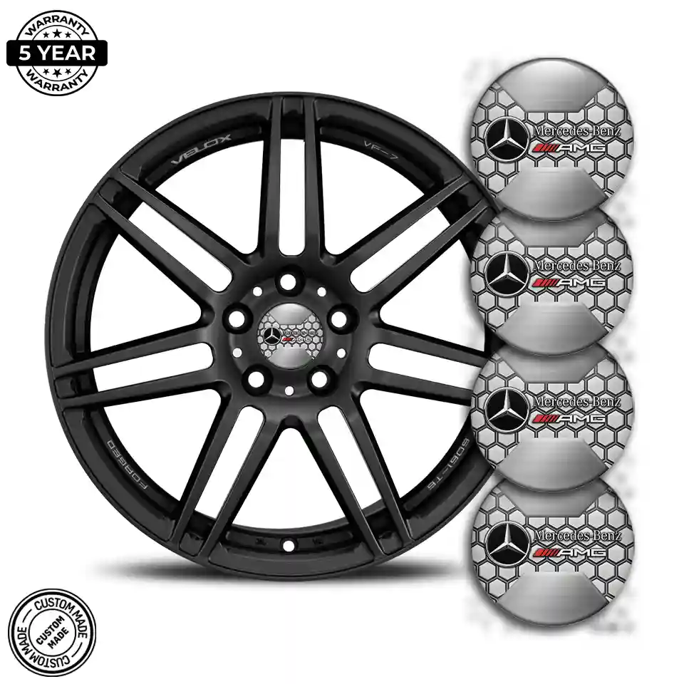 Mercedes AMG Wheel Emblem Self-Adhesive Luxury Edition