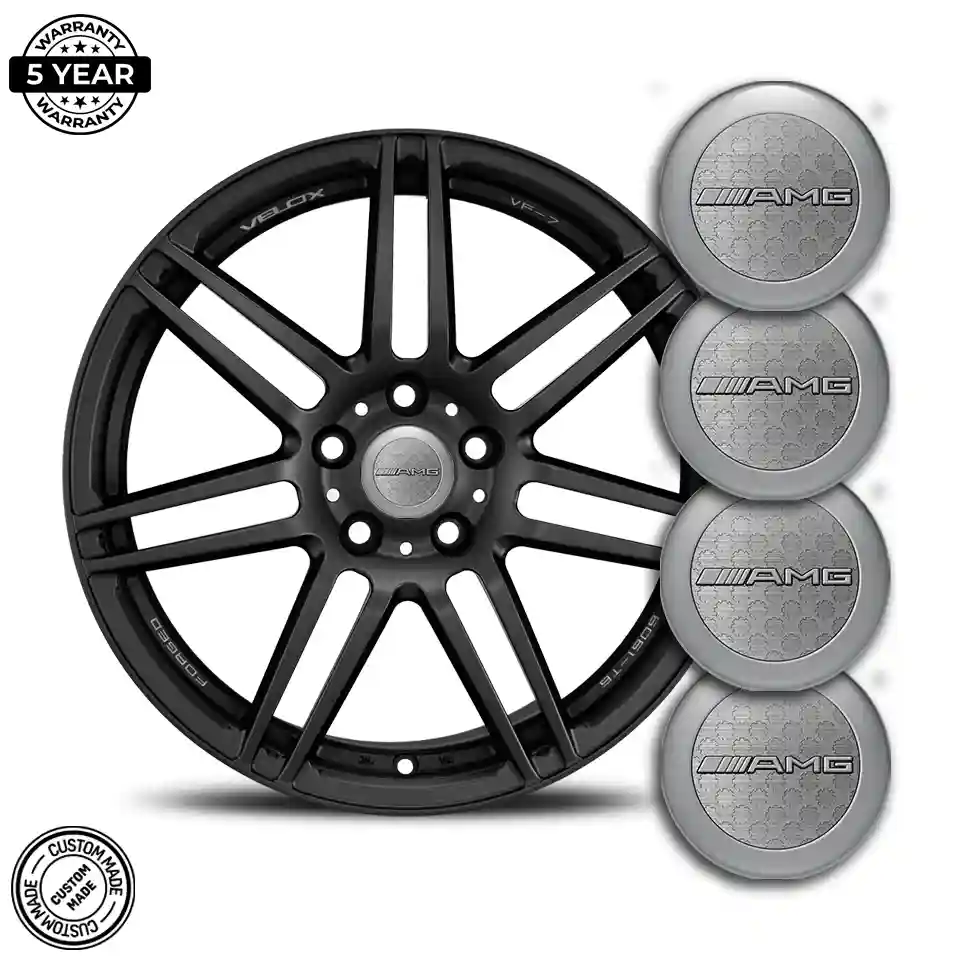 Mercedes AMG Wheel Emblem Self-Adhesive Stylish Design
