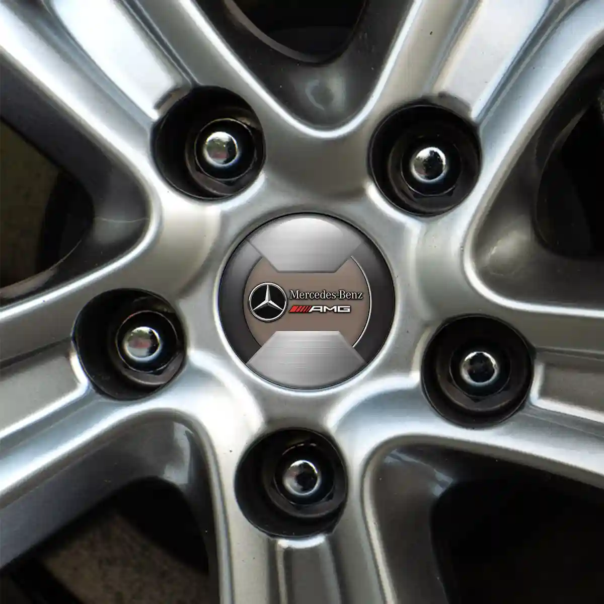 Mercedes AMG Wheel Emblems Premium Edition