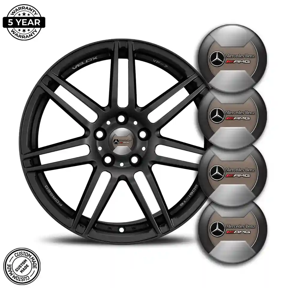 Mercedes AMG Wheel Emblems Premium Edition