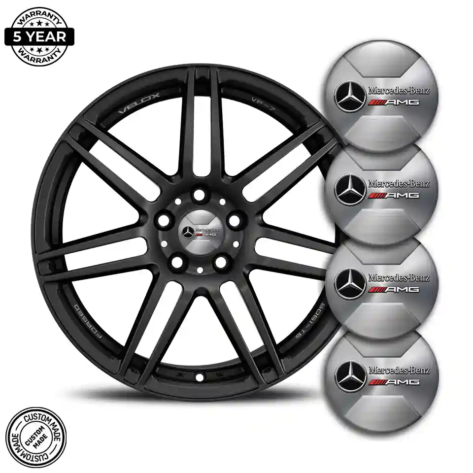Mercedes AMG Wheel Emblems Stylish Design