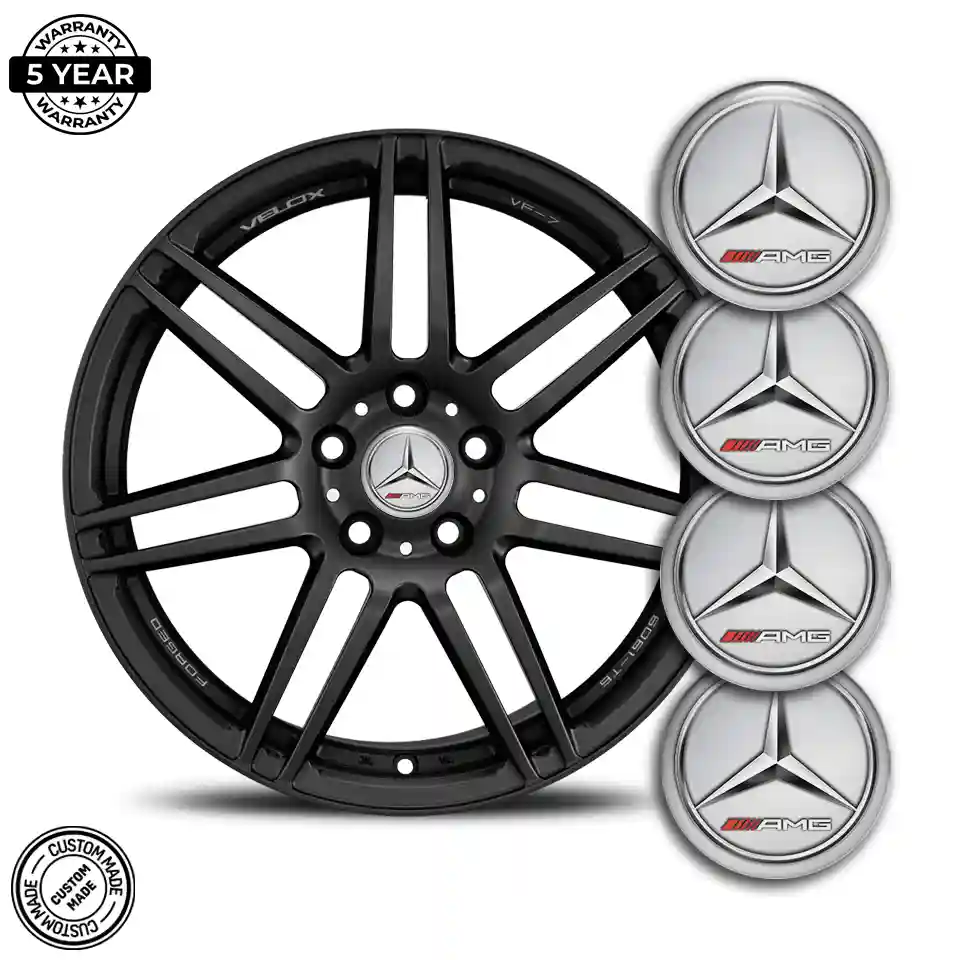 Mercedes AMG Wheel Emblems Tuning Car